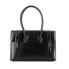 Hermes Drag handbag in black box leather - 360 thumbnail