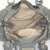 Bolso de mano Chloé Paddington en cuero granulado gris - Detail D2 thumbnail