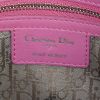 Dior Lady Dior medium model handbag in fushia pink leather - Detail D4 thumbnail