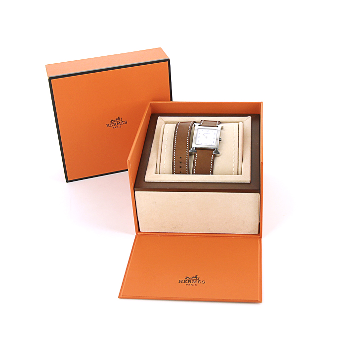 Hermes Heure H watch in stainless steel Ref:  HH1.510  Circa  2015 - Detail D2