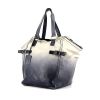 Saint Laurent Downtown small model handbag in blue and off-white bicolor leather - 00pp thumbnail