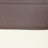 Portafogli Louis Vuitton in tela a scacchi marrone e pelle marrone - Detail D2 thumbnail