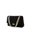 Chanel 2.55 handbag in black suede - 00pp thumbnail