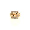 Boucheron Déchainé ring in pink gold and diamonds - 360 thumbnail