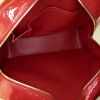 Louis Vuitton Sutton handbag in red patent leather and natural leather - Detail D2 thumbnail