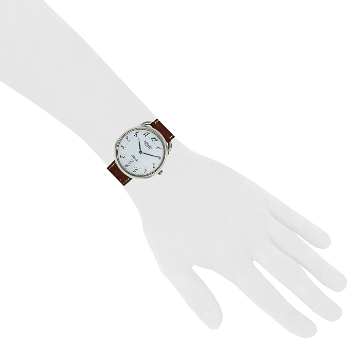 Hermes Arceau watch in stainless steel Ref: AR4.810 Circa 2007 - Detail D1