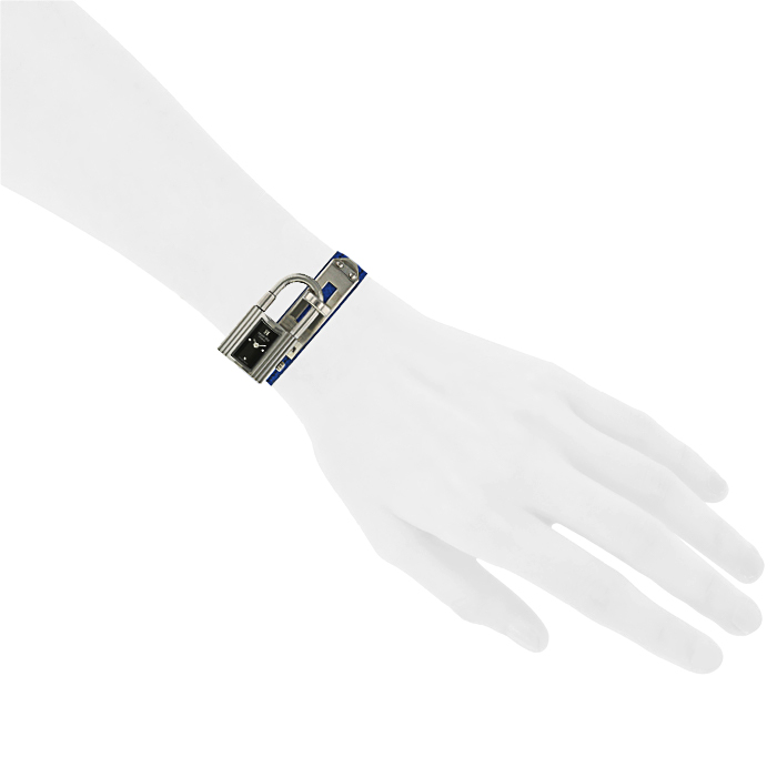 Hermes Kelly-Cadenas watch in stainless steel Ref: KE1.210 - Detail D1