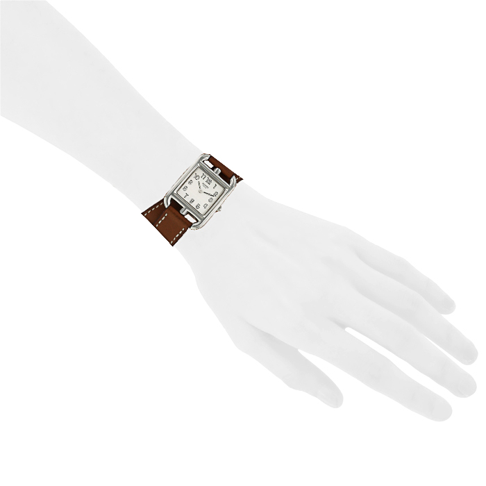 Montre Hermes Cape Cod en acier Ref :  CC1.210  Vers  2009 - Detail D1