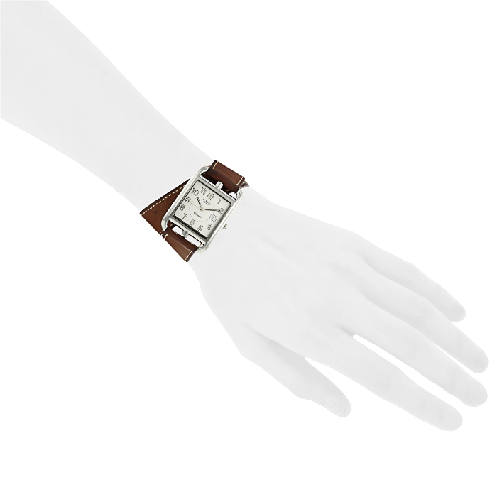 Hermes Cape Cod watch in stainless steel Ref:  CC1.710 - Detail D1
