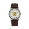 Orologio Hermes Sellier - wristwatch in oro placcato e acciaio - 360 thumbnail