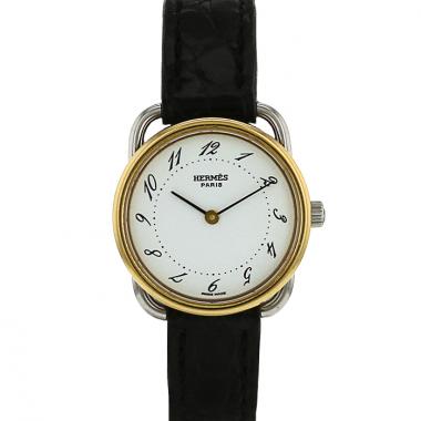 Orologio Hermes Arceau in oro placcato e acciaio