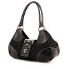 Prada Vintage handbag in black canvas and black leather - 00pp thumbnail
