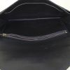Hermes Lydie handbag/clutch in navy blue box leather - Detail D2 thumbnail