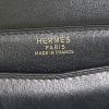 Hermes Lydie handbag/clutch in navy blue box leather - Detail D3 thumbnail