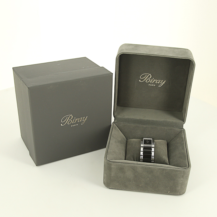 Poiray Ma Première watch in stainless steel and black ceramic  Circa  2016 - Detail D2