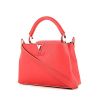 Louis Vuitton Capucines shoulder bag in pink grained leather - 00pp thumbnail