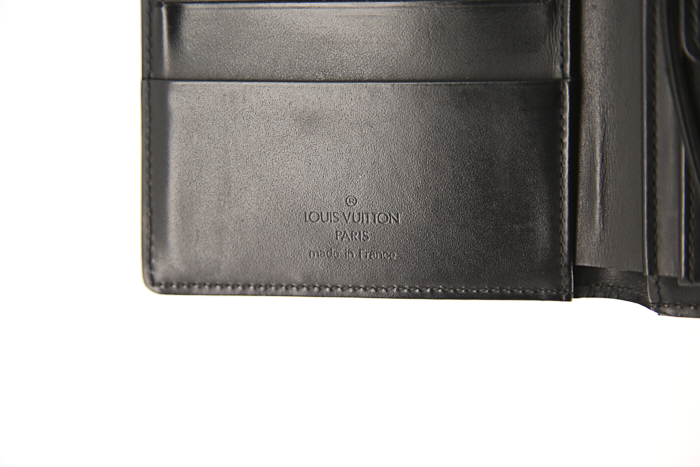 Louis Vuitton Elastique wallet in black epi leather - Detail D3