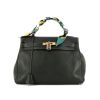 Hermes Kelly 32 cm handbag in green togo leather - 360 thumbnail