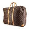 Borsa da viaggio Louis Vuitton Sirius in tela monogram cerata marrone e pelle naturale - 00pp thumbnail