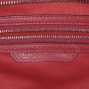 Bolso de mano Celine Luggage modelo mediano en cuero rojo y junco negro - Detail D3 thumbnail