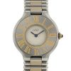 Reloj Cartier de acero y oro chapado Circa  1990 - 00pp thumbnail