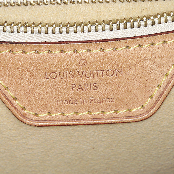 Borsa Louis Vuitton in tela a scacchi e pelle naturale - Detail D3
