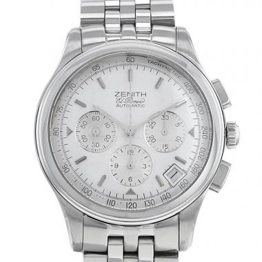 Montre Zenith El Primero en acier Ref :  02.0501.400 Vers  2000