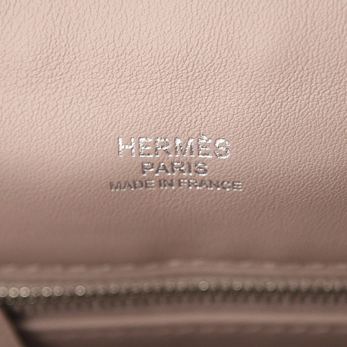 Hermès Berline shoulder bag in pink Swift leather - Detail D3