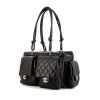 Chanel Cambon handbag in black quilted leather - 00pp thumbnail