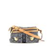 Louis Vuitton small model shoulder bag in blue denim canvas and natural leather - 360 thumbnail