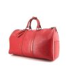 Bolsa de viaje Louis Vuitton Keepall 45 en cuero Epi rojo - 00pp thumbnail
