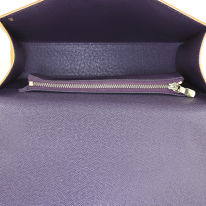 Borsa Louis Vuitton Malesherbes in pelle Epi gialla - Detail D2