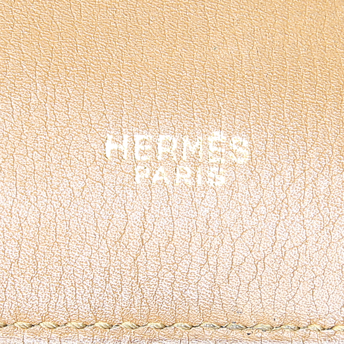 Cintura Hermes Médor in pelle box blu - Detail D2