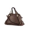 Chloé Paraty shoulder bag in brown leather - 00pp thumbnail