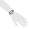 Cartier Tank Française Chrono watch in stainless steel Ref:  2303 - Detail D1 thumbnail