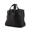 Bottega Veneta shopping bag in black leather and black braided leather - 00pp thumbnail