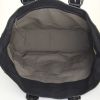 Bottega Veneta shopping bag in black leather and black braided leather - Detail D2 thumbnail