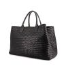 Shopping bag Bottega Veneta in pelle intrecciata nera - 00pp thumbnail