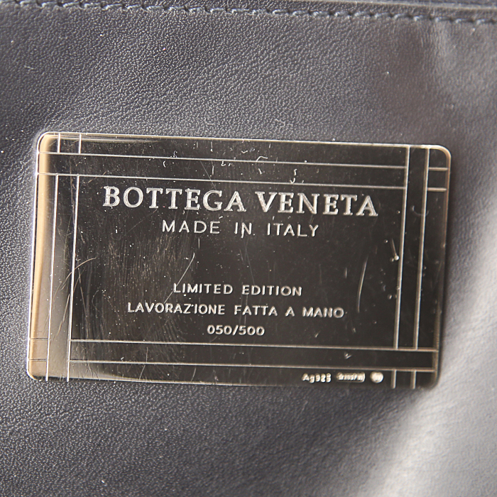 Bolso Cabás Bottega Veneta en cuero intrecciato negro - Detail D3