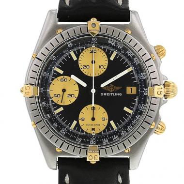 Breitling Chronomat watch in gold plated and stainless steel Ref:  81950 Circa  1990