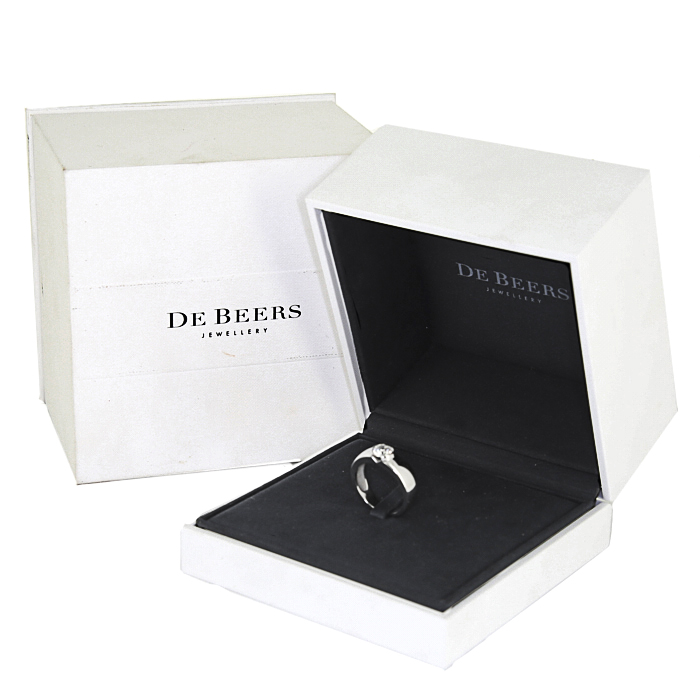 Sortija De Beers Profile en platino y diamante - Detail D3