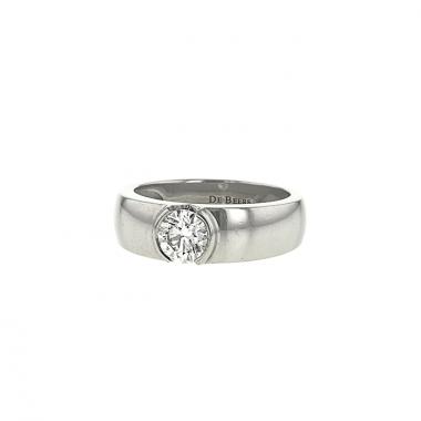 De Beers Profile ring in platinium and diamond of 1,13 carat