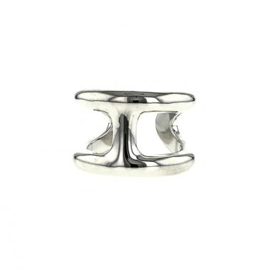 Bague ouverte Hermès Osmose en argent