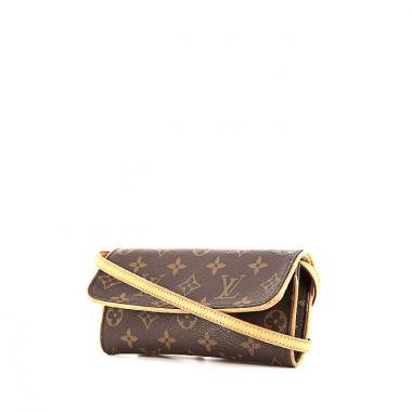 Sac bandoulière Louis Vuitton Florentine en toile monogram et cuir naturel