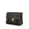 Timeless Jumbo handbag in black quilted leather - 00pp thumbnail