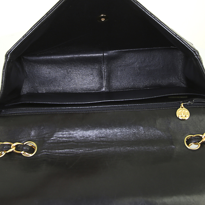 Borsa Timeless Jumbo in pelle trapuntata nera - Detail D3