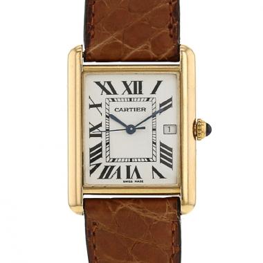 Reloj Cartier Tank Louis Cartier de oro amarillo Ref :  2441 Circa  1990