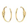 Dinh Van Menottes hoop earrings in yellow gold - 00pp thumbnail