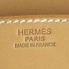 Borsa Hermes Birkin 30 cm in pelle naturale e tela verde kaki - Detail D4 thumbnail