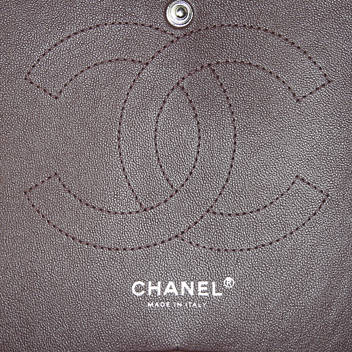 Borsa Chanel Timeless jumbo in pelle martellata nera - Detail D4